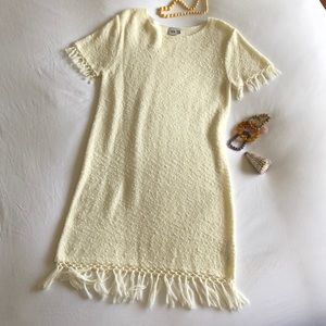 ASOS Cream Knit Mini Dress